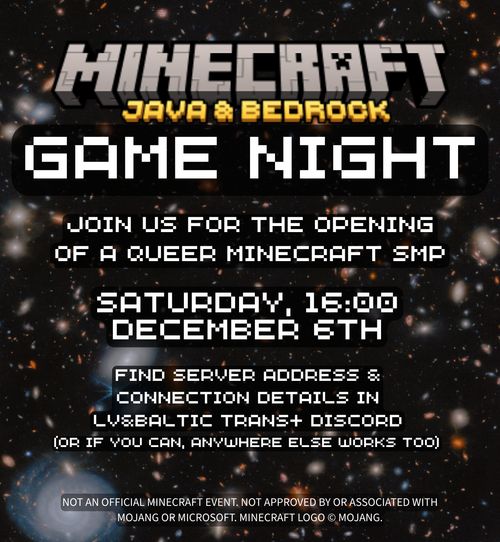 Queer Minecraft Game Night