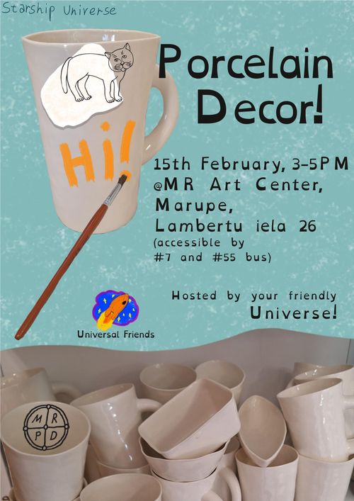 Porcelain Decor! 15th February, 3-5PM @MR Art Center