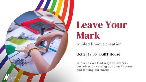 Leave Your Mark - Linocut Creation